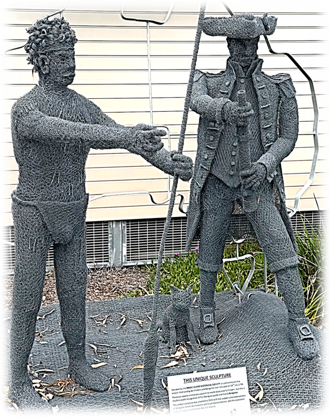 Bungaree and Flinders Sculpture